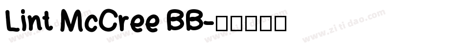 Lint McCree BB字体转换